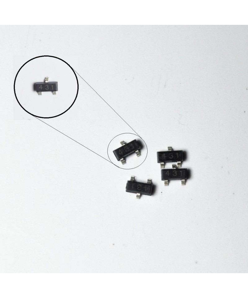 Transistor lineal ajustable TL431AC SMD