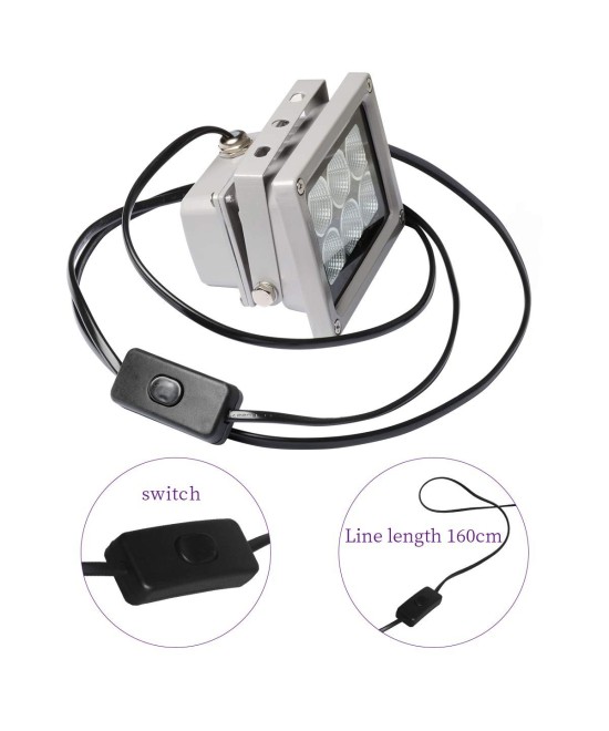 Lampara de Curado Fotosensible LED UV para Impresiones 3D 60W 405NM