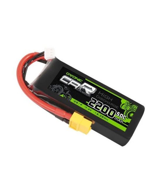 Batería tipo LiPo 7.4V 2200mAh 50C 2S OVONIC