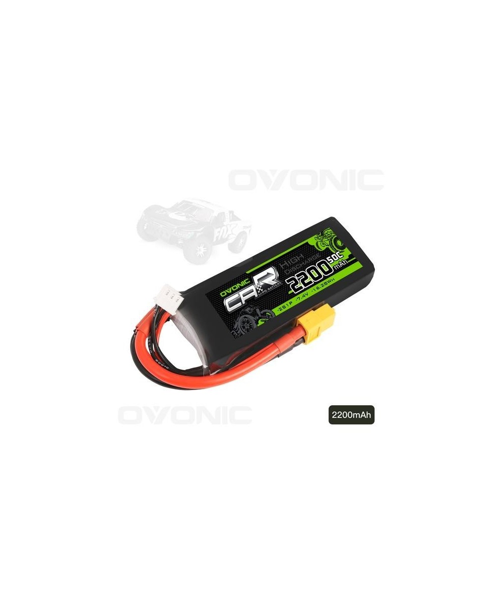 Batería tipo LiPo 7.4V 2200mAh 50C 2S OVONIC