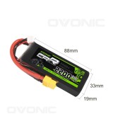 Batería tipo LiPo 7.4V 2200mAh 50C 2S OVONIC