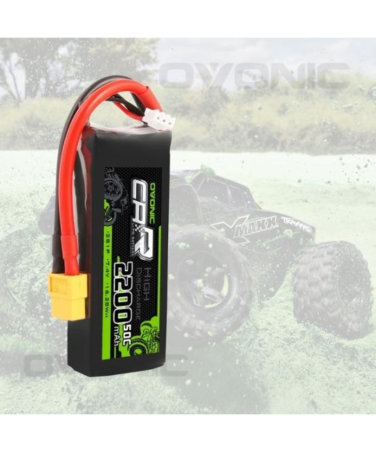 Batería tipo LiPo 7.4V 2200mAh 50C 2S OVONIC