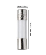 Fusible de Vidrio 0.5-20A 250V 6x30mm