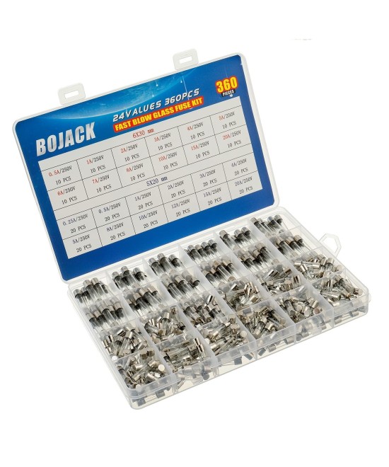 Fusible de Vidrio 0.5-20A 250V 6x30mm