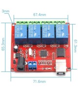 Modulo Rele USB 24V 10A 4 Canales