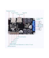 Amplificador de Audio Bluetooth Estéreo 50W + 50W 9-24V TPA3116D2