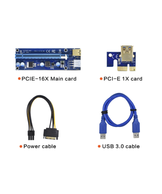 Tarjeta de Extension Para Puerto PCI Express 1x a 16x USB 3.0