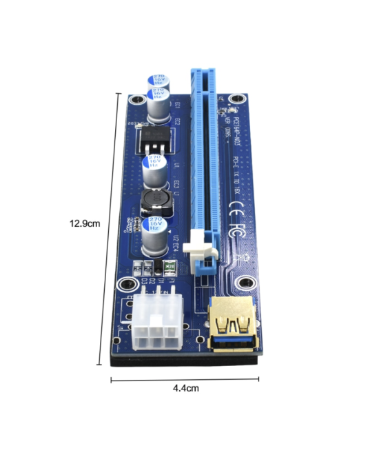 Tarjeta de Extension Para Puerto PCI Express 1x a 16x USB 3.0