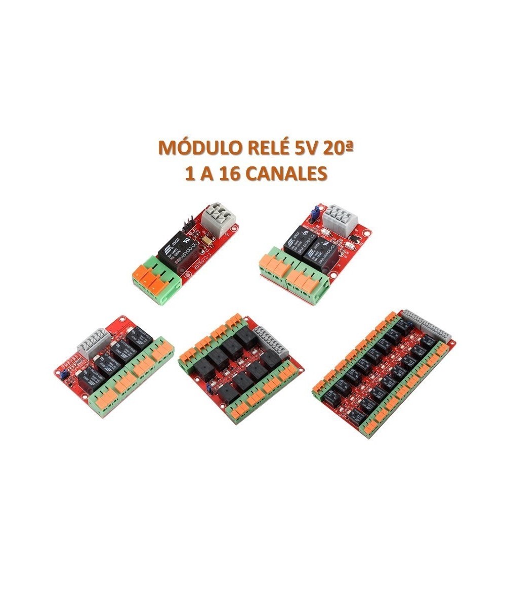 Modulo Rele 5V 20A 1-16 Canales
