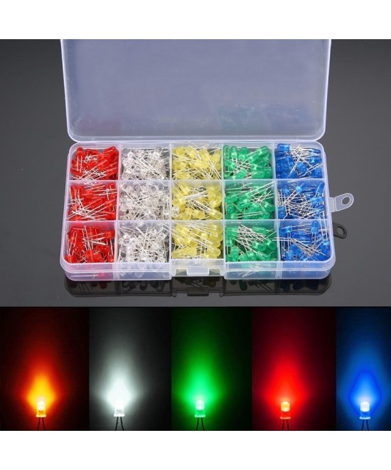 Caja de diodos LED 500 piezas 5mm
