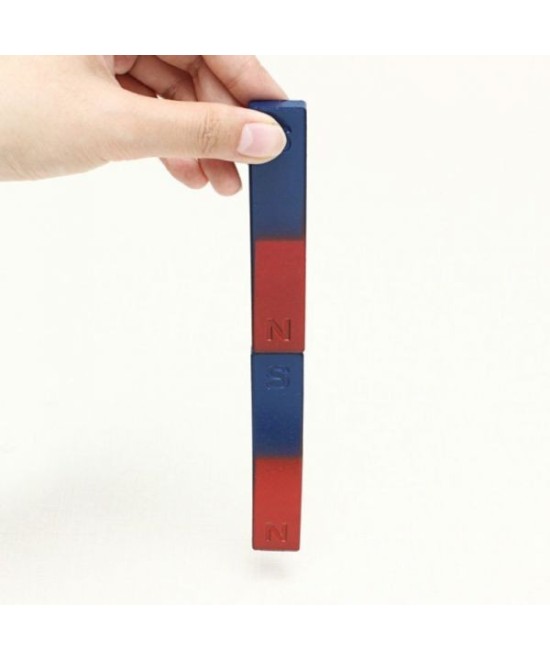 Iman de Ferrita Barra - Dona- U con Polos N-S (2U) para Experimentos