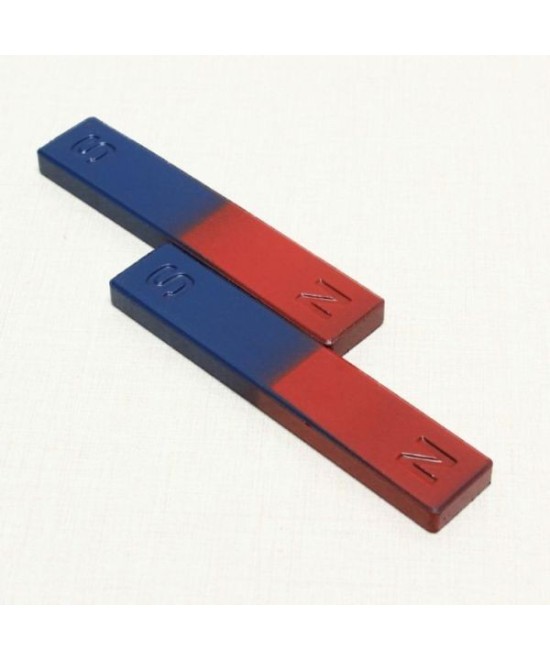 Iman de Ferrita Barra - Dona- U con Polos N-S (2U) para Experimentos
