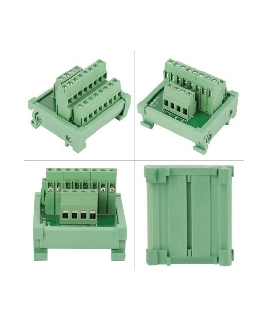 Distribuidor de Energia 2 en 8 para Riel DIN