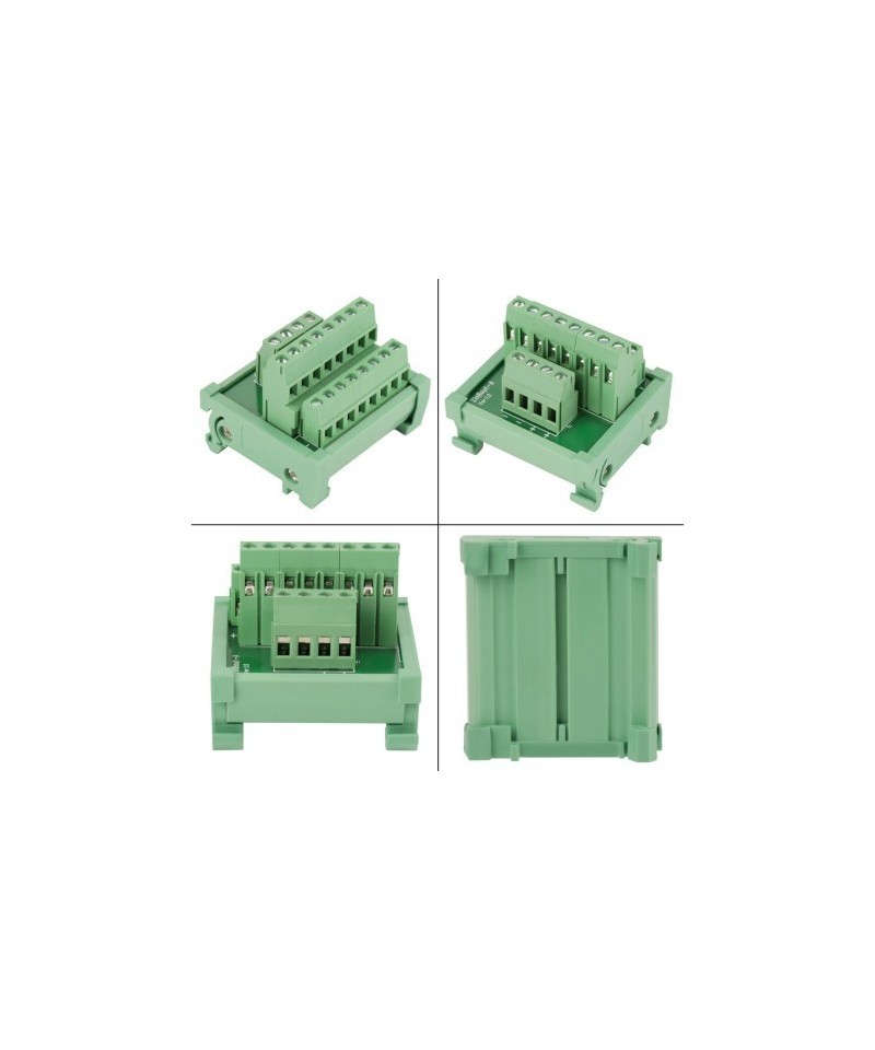 Distribuidor de Energia 2 en 8 para Riel DIN