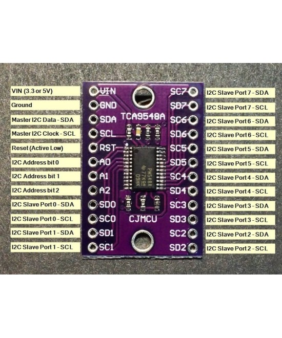 Multiplexor I2C 8 canales TCA9548A para arduino