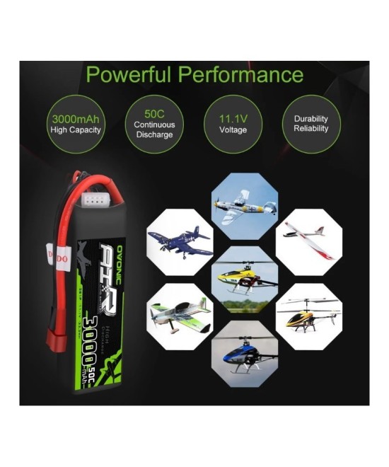 Bateria Tipo LiPo recargable 11.1V 35C/50C 3S OVONIC