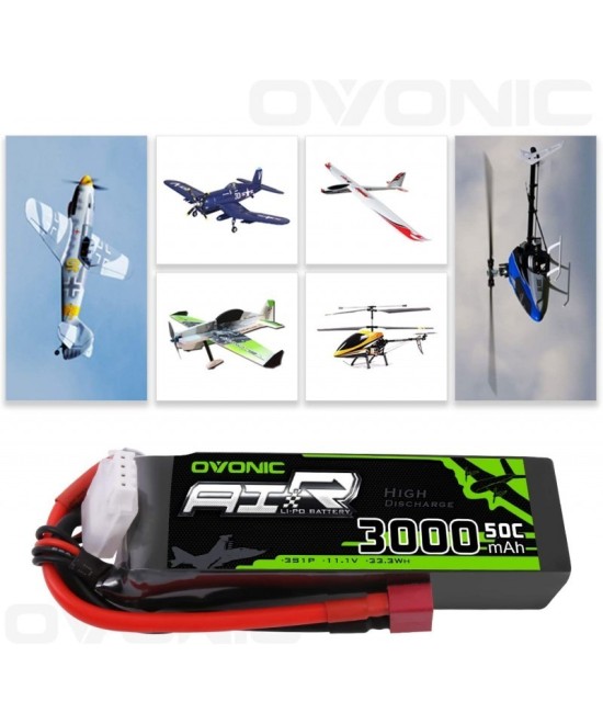 Bateria Tipo LiPo recargable 11.1V 35C/50C 3S OVONIC