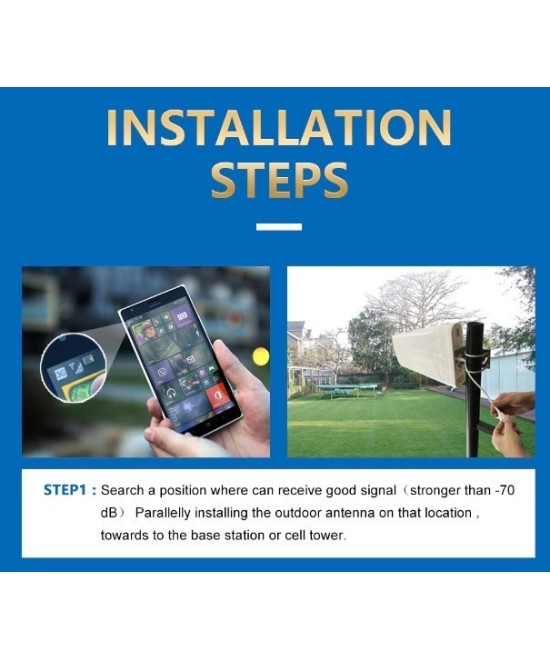 Kit amplificador de señal celular 2G/3G/4G TIGO y Claro, 850/1900/1700/2100MHz LINTRATEK AA23-CPA