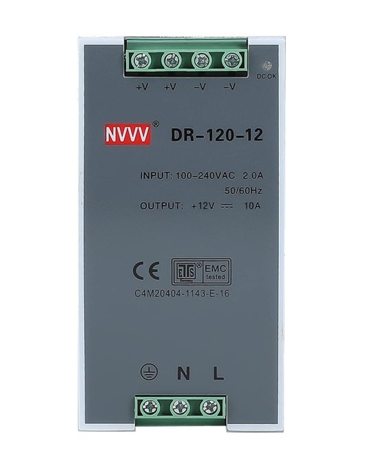 Fuente de Energia para Riel DIN 12V 10A