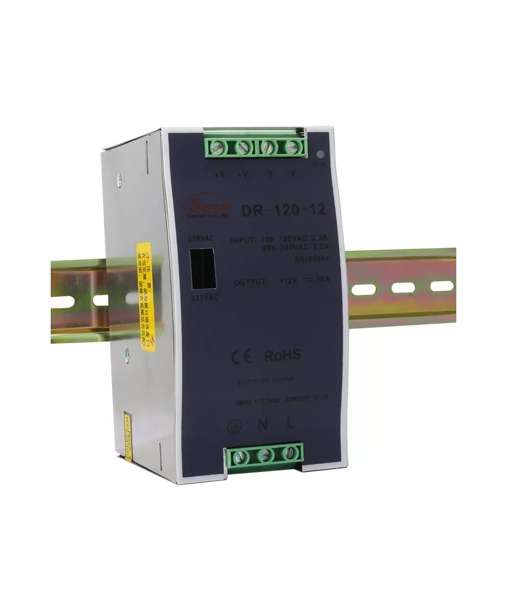 Fuente de Energia para Riel DIN 12V 10A