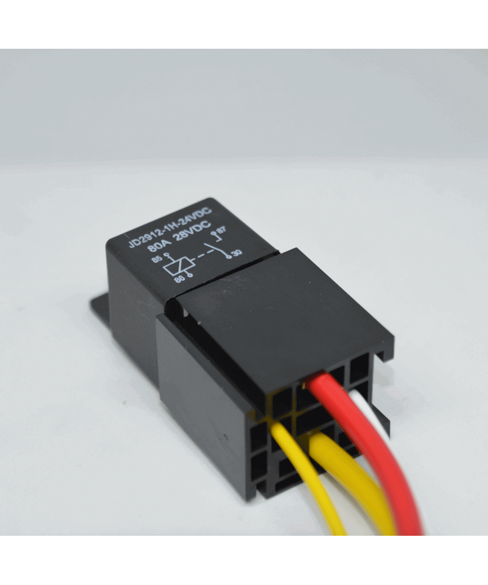 Rele 24VDC 80A con Zocalo JD2912-1H