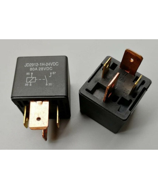 Rele 24VDC 80A con Zocalo JD2912-1H