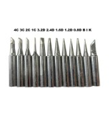 Puntas para Cautín 900M-T con Adaptador y Calentador 12 PCS