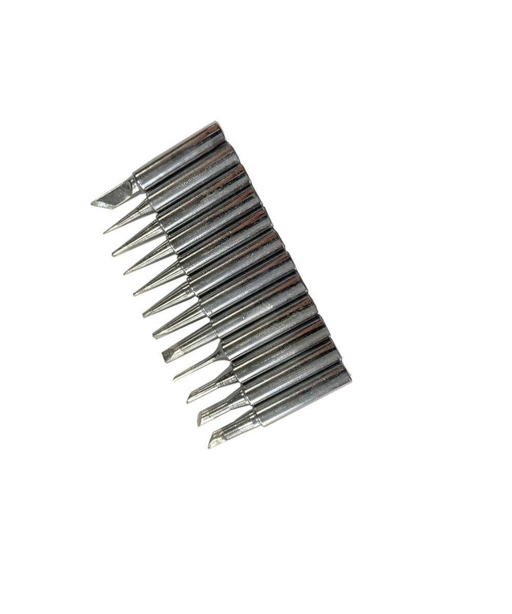 Puntas para Cautín 900M-T con Adaptador y Calentador 12 PCS