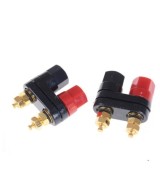 Conector Banana Hembra Dual 4mm