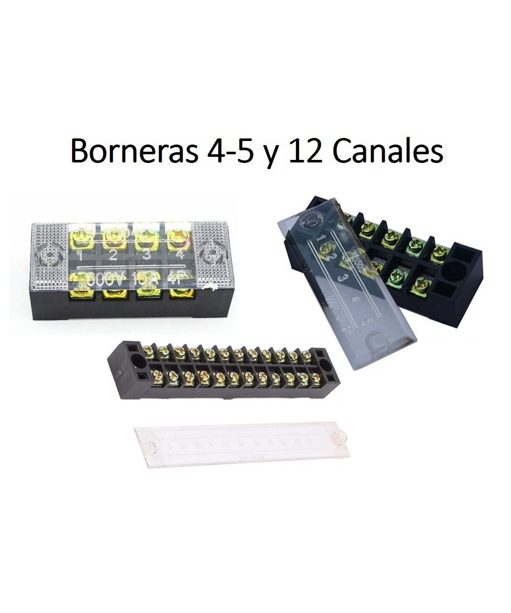 Borneras de 4 - 5 y 12 Canales