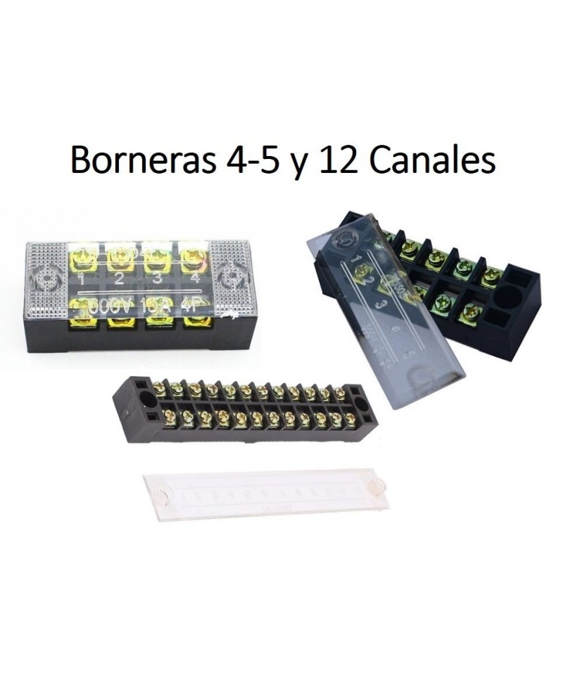 Borneras de 4 - 5 y 12 Canales