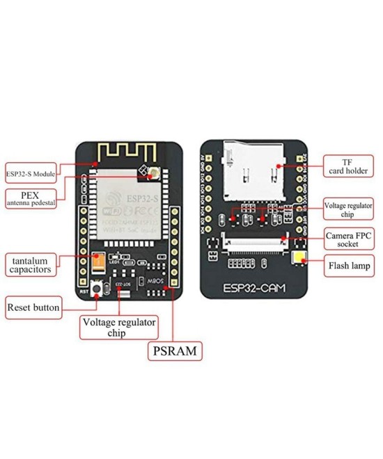 Microcontrolador ESP32 WIFI con Camara OV2640