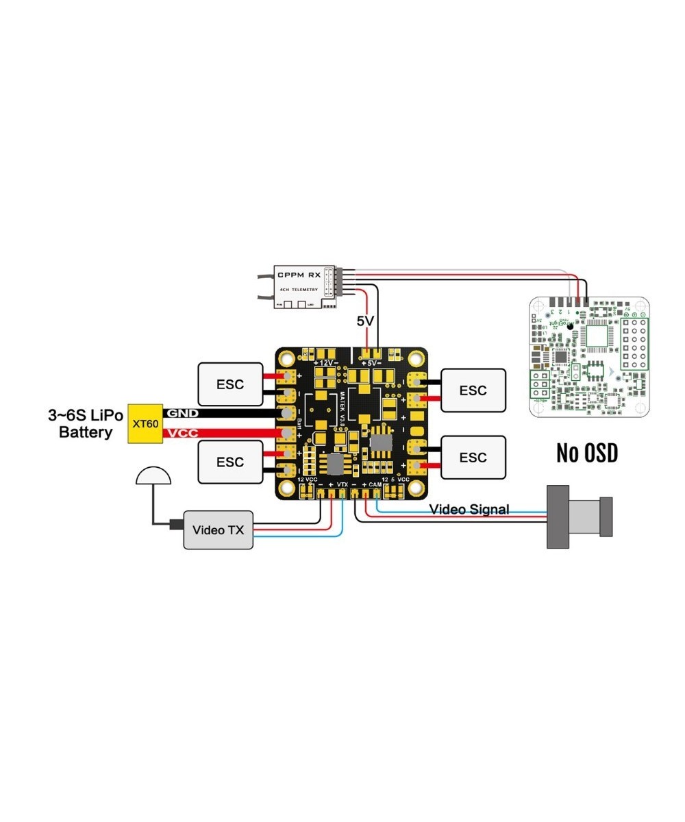 Placa de distribucion de energia para Drone