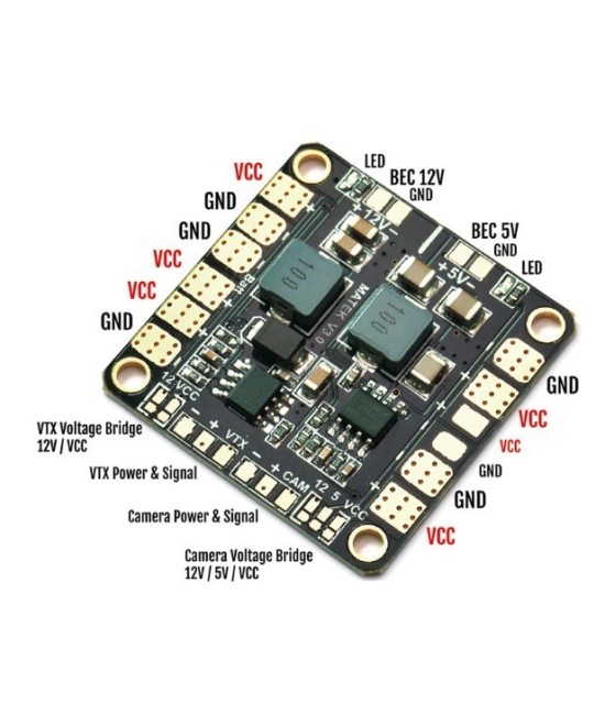Placa de distribucion de energia para Drone