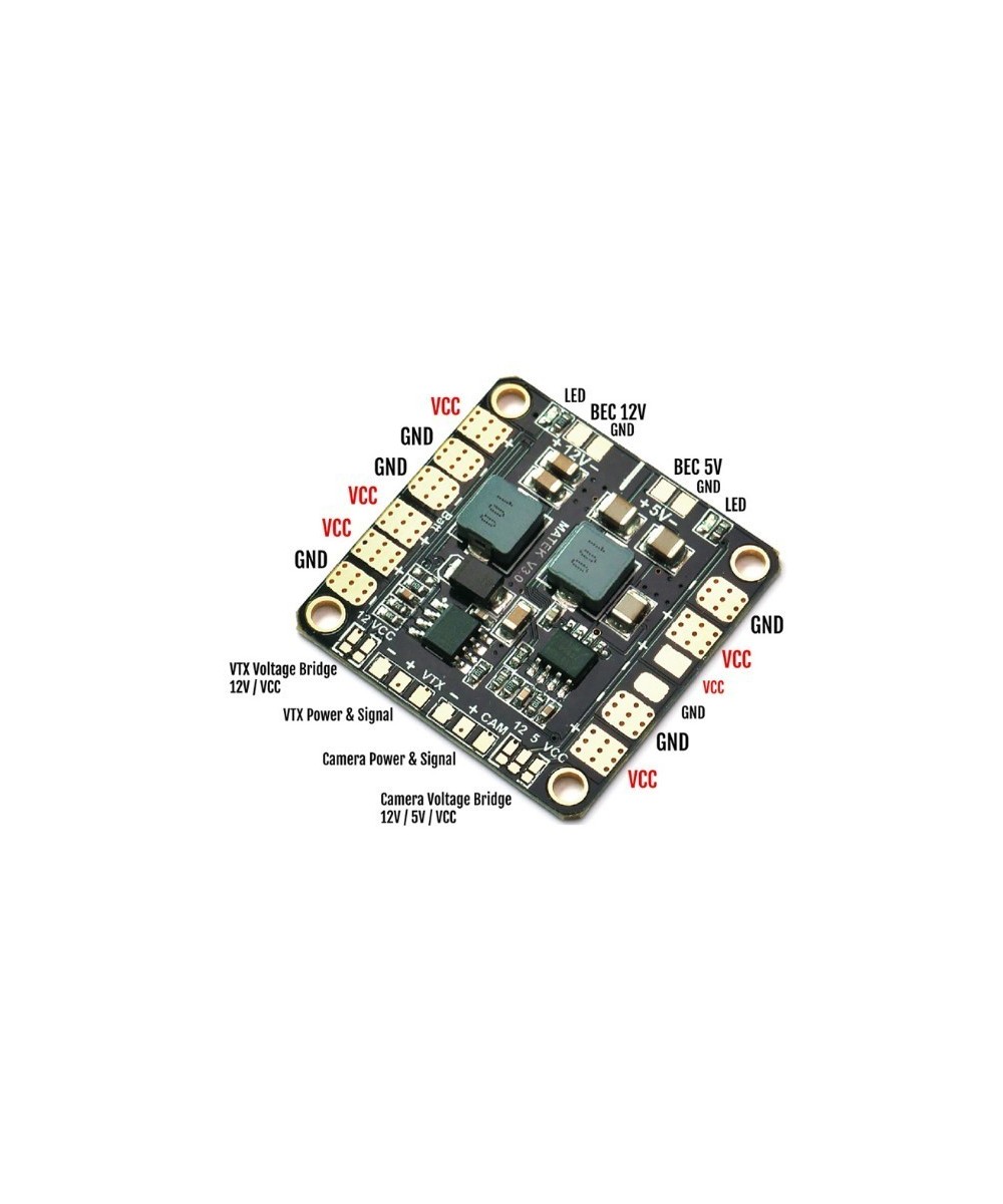 Placa de distribucion de energia para Drone