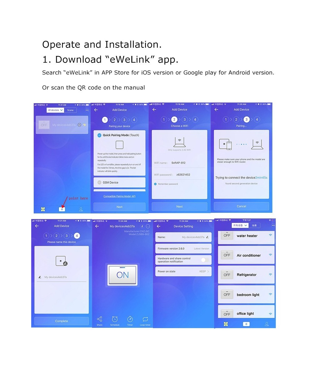 Interruptor de Energia Inteligente Breaker WIFI 1 - 2 Polos 63-80A ZJSB9-125Z