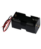 Contenedor de 4 Baterias AA Doble Lado