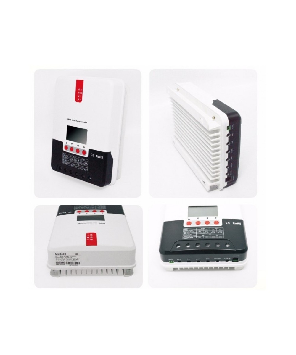 Controlador de Carga para Panel Solar 30A MPPT ML2430