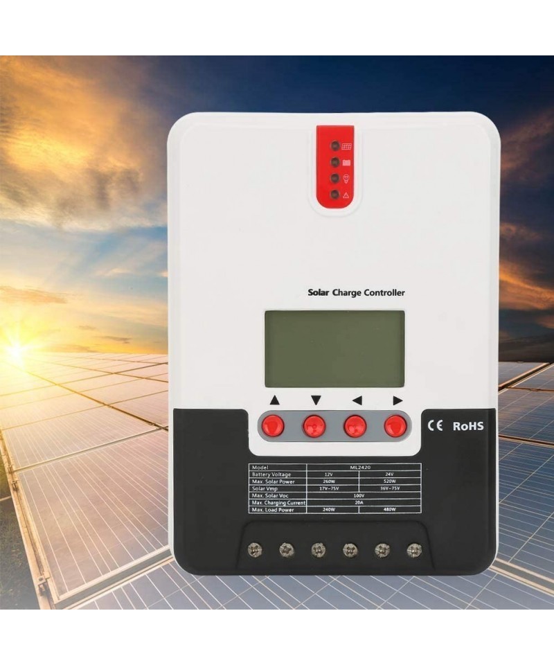 Controlador de Carga para Panel Solar 30A MPPT ML2430