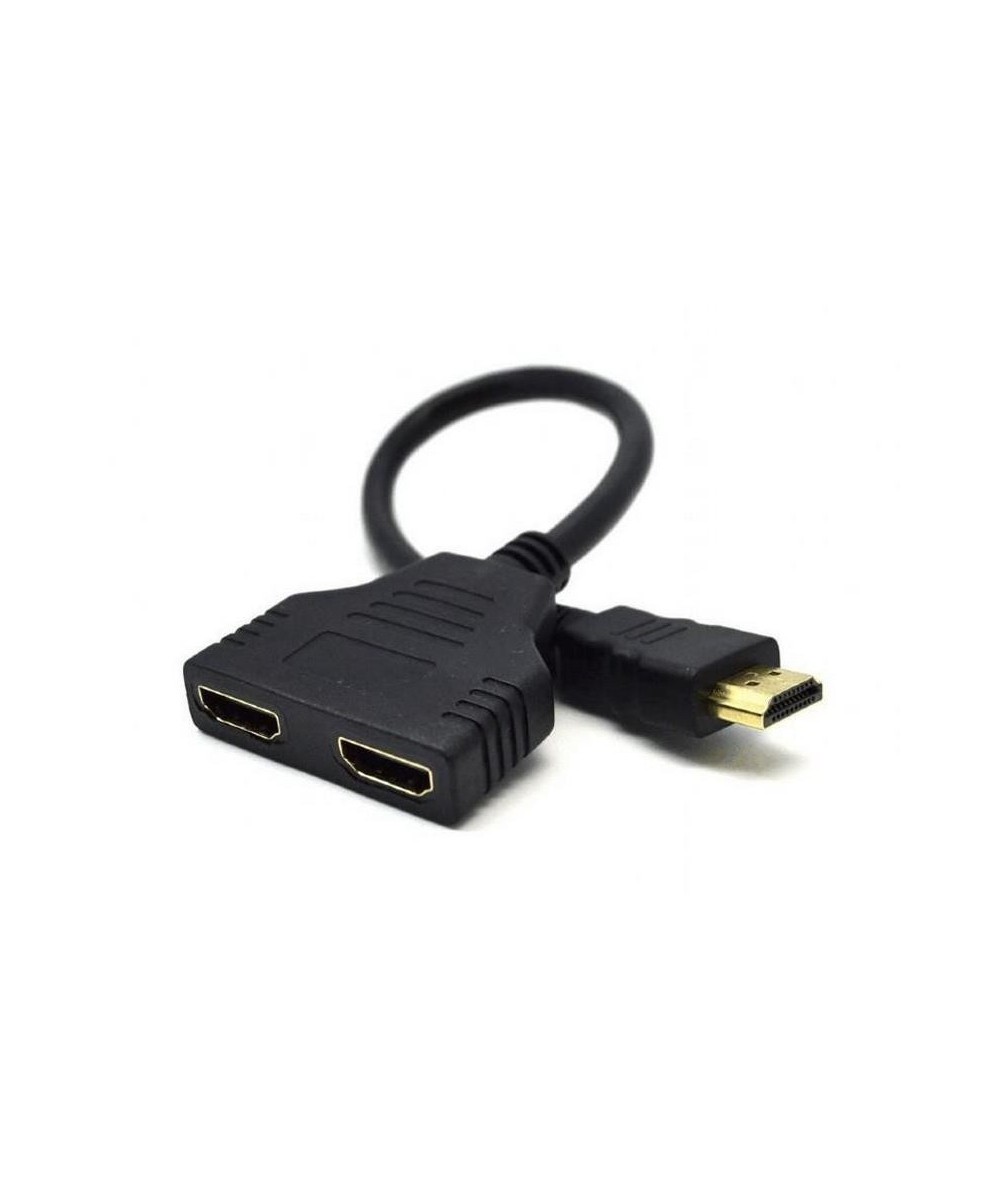 Separador de video HDMI 1 entrada macho a 2 salidas hembra