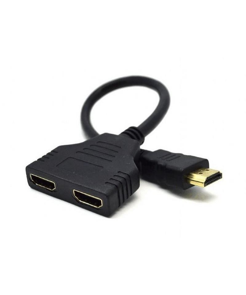 Separador de video HDMI 1 entrada macho a 2 salidas hembra