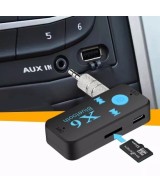 Adaptador Bluetooth Auxiliar 3.5mm X6 con Lector TF