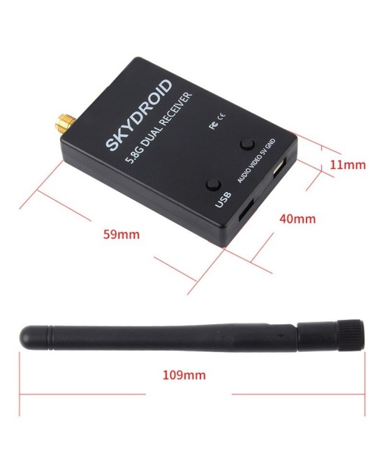 Camara FPV para Drone 5.8GHZ 1200TVL MS-1200 con Transmisor EWRF y Receptor OTG SKYDROID