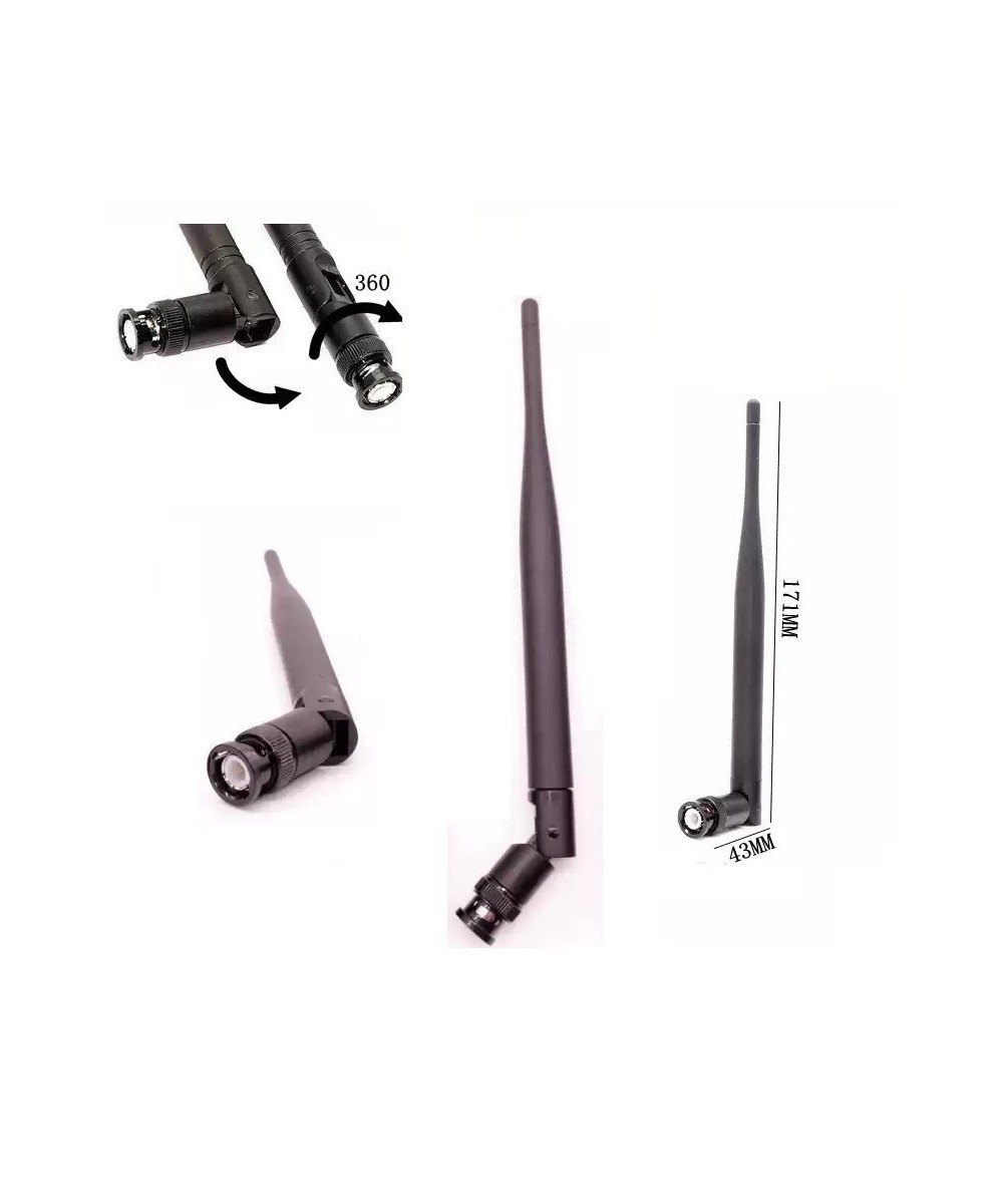 Antena UHF 500-900MHZ conector BNC Macho