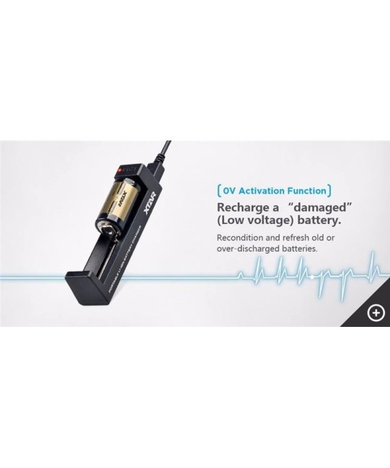 Cargador de Baterias Xtar MC-1 de 1 Espacio