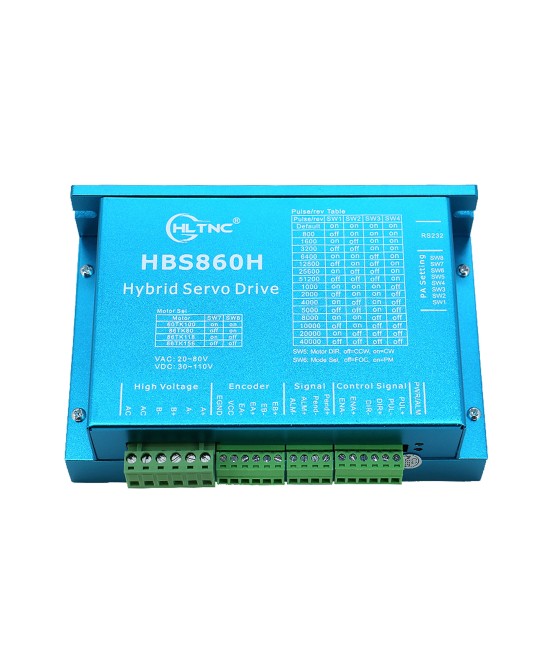 Controlador de Motor DC Paso a Paso Nema 34 HBS860H 30-100VDC 2 Fases