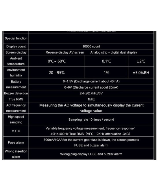 Multimetro Digital Mestek DM100