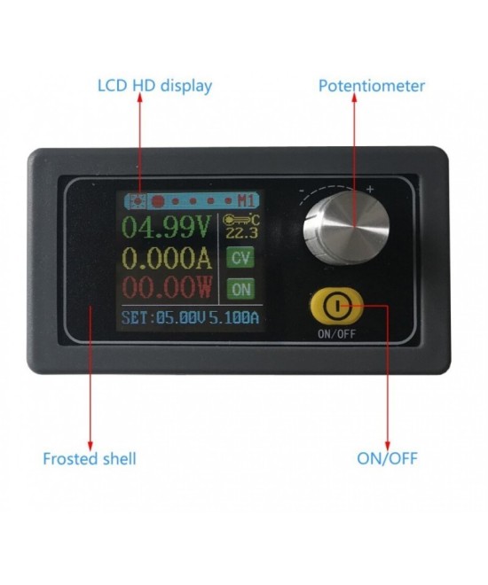Regulador de voltaje y corriente con pantalla XY-S3580 0.6-36V 5A 80W