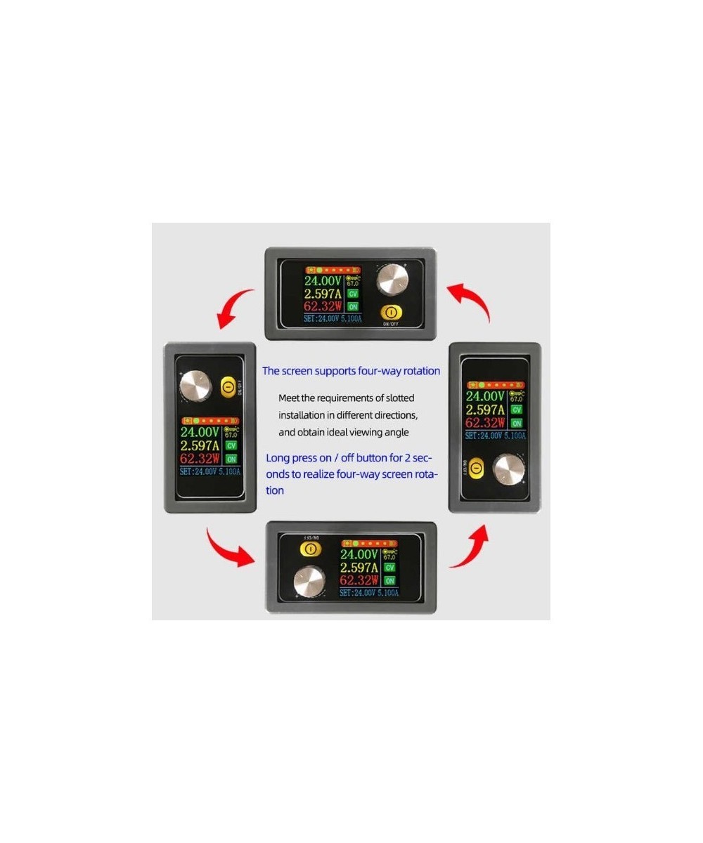 Regulador de voltaje y corriente con pantalla XY-S3580 0.6-36V 5A 80W