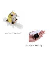 Válvula Electromagnética Solenoide de Plástico 1/2" 12V NC / NO